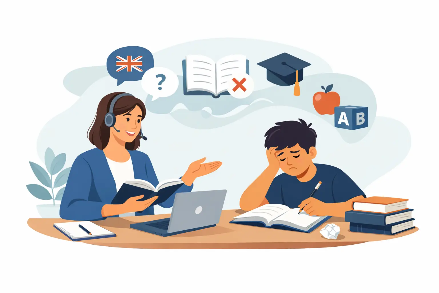 English Tutoring for Struggling Students